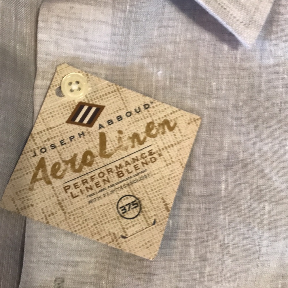 ❤️231)NWT Mens casual shirt by Joseph Abboud. Aero Linen multiple sizes - Picture 7 of 8